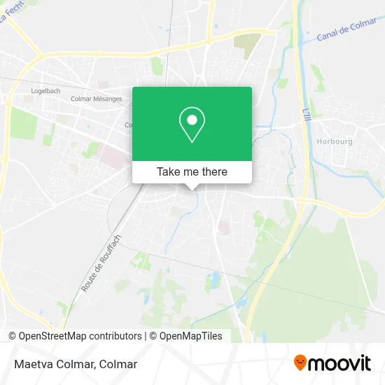 Maetva Colmar map
