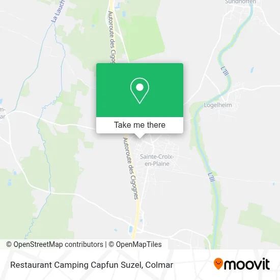 Restaurant Camping Capfun Suzel map