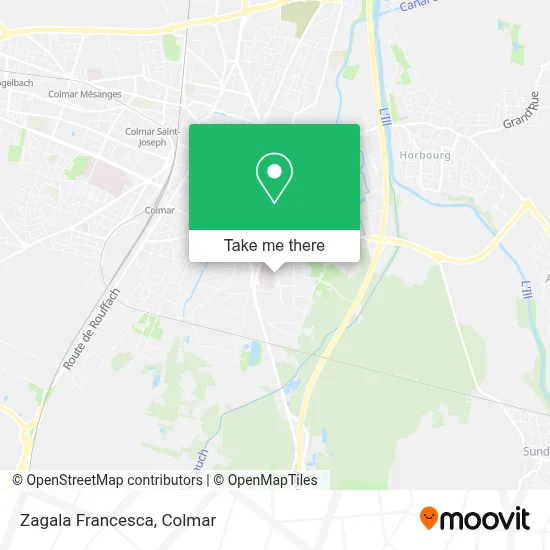 Zagala Francesca map