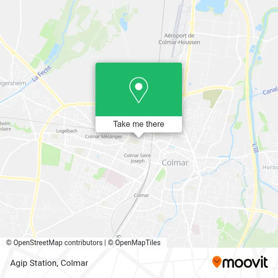 Station Agip map