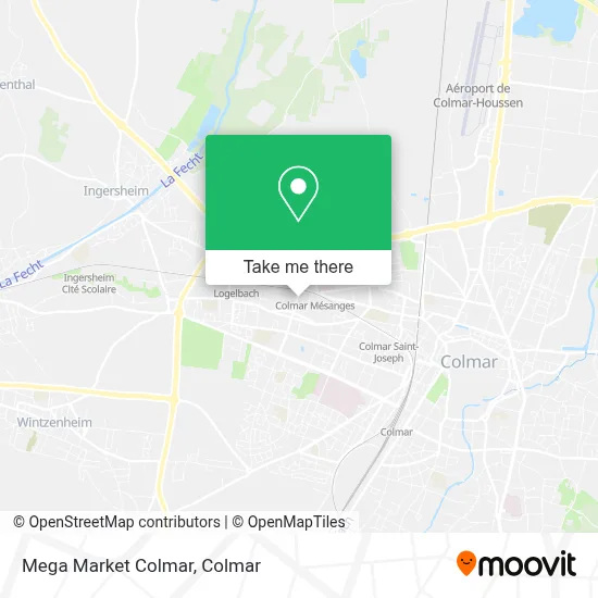 Mega Market Colmar map