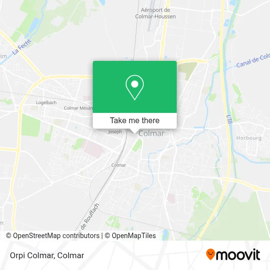 Orpi Colmar map