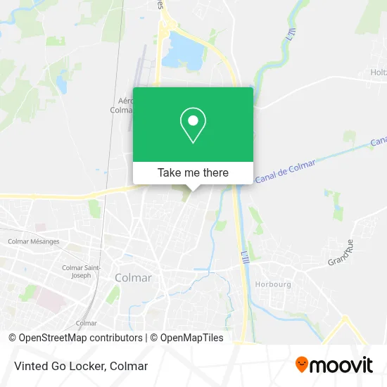 Mapa Vinted Go Locker