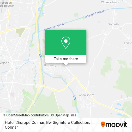 Hotel L'Europe Colmar, Bw Signature Collection map