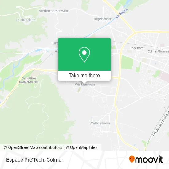 Mapa Espace Pro'Tech
