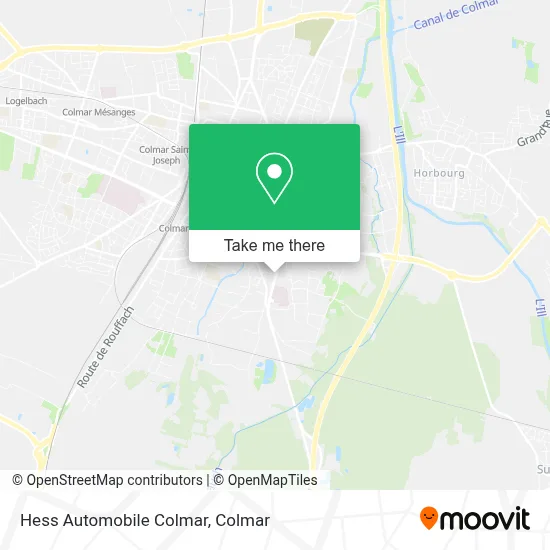 Hess Automobile Colmar map