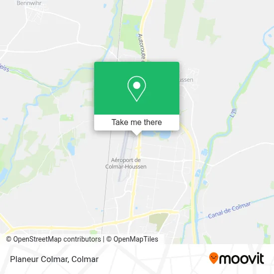 Planeur Colmar map