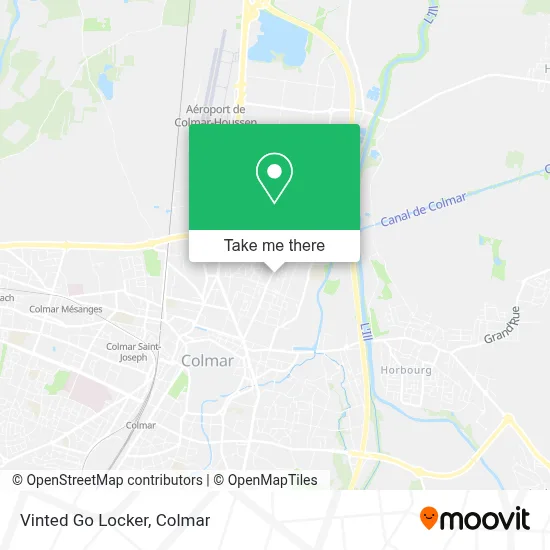 Mapa Vinted Go Locker