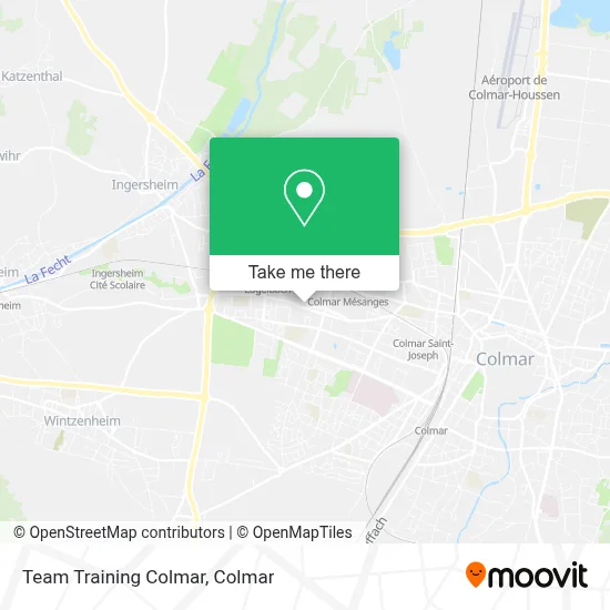 Mapa Team Training Colmar