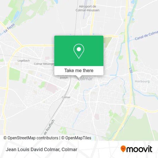 Jean Louis David Colmar map