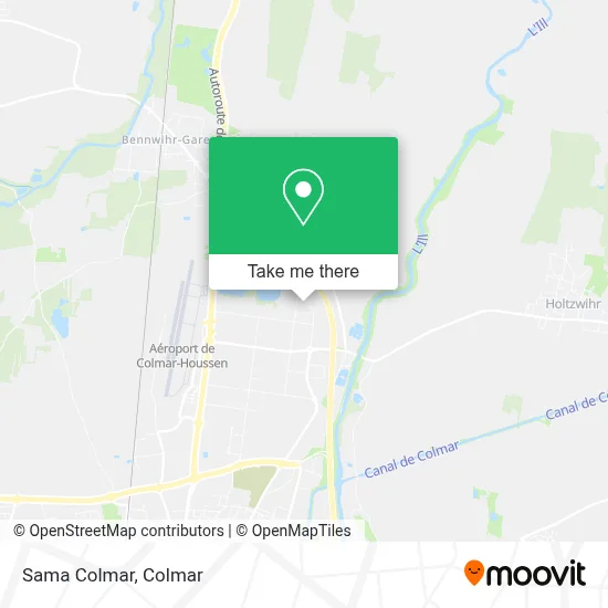 Sama Colmar map