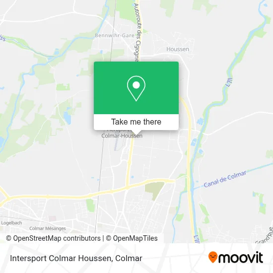 Intersport Colmar Houssen map
