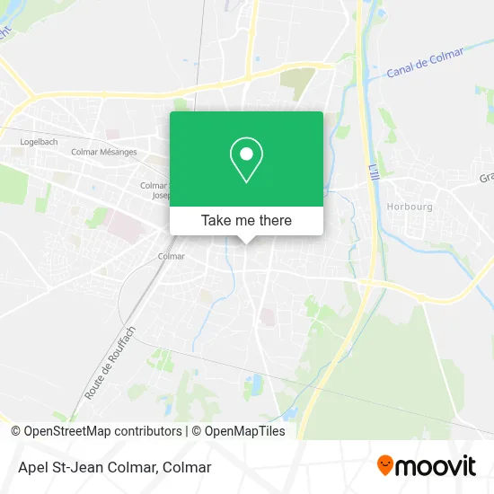 Mapa Apel St-Jean Colmar