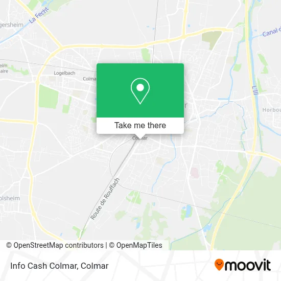 Info Cash Colmar map