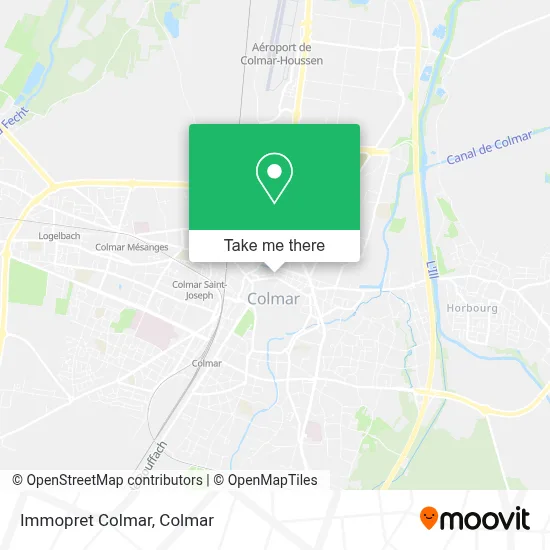 Immopret Colmar map