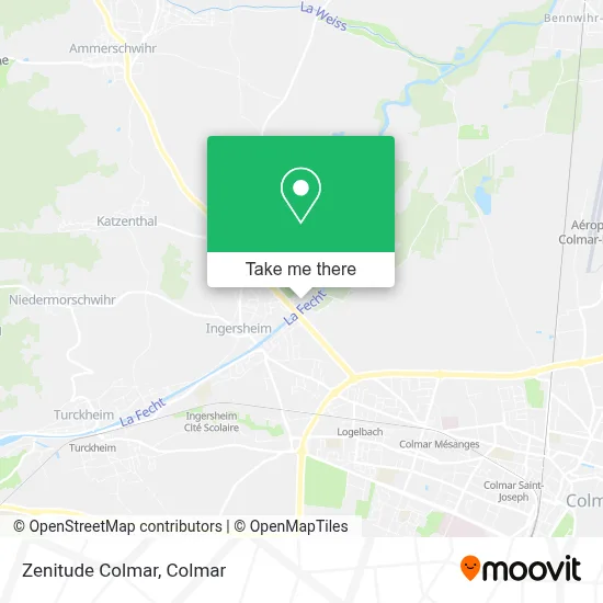 Zenitude Colmar map