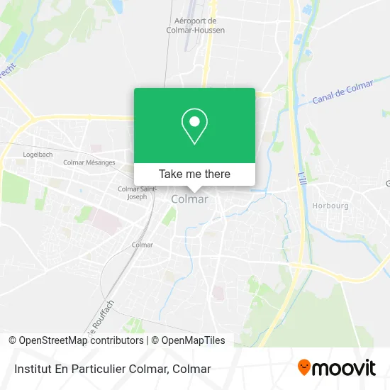 Institut En Particulier Colmar map