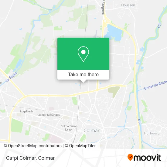 Mapa Cafpi Colmar