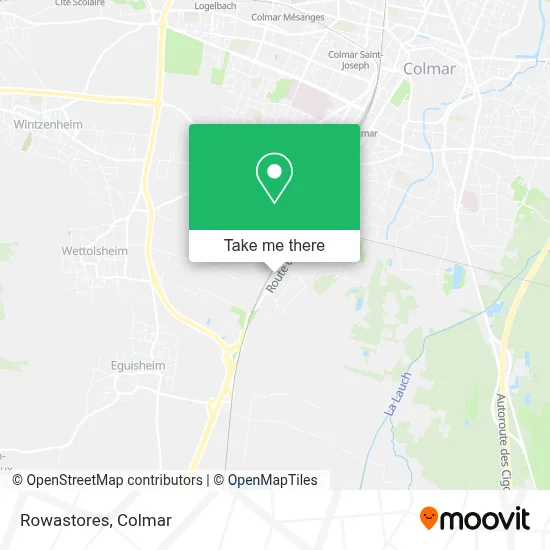 Rowastores map