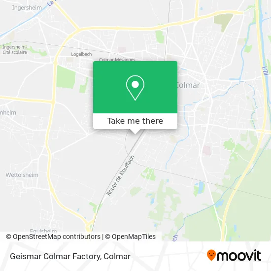 Geismar Colmar Factory map