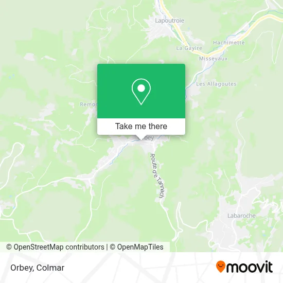 Orbey map