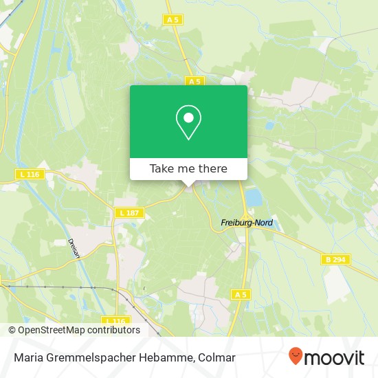 Maria Gremmelspacher Hebamme map