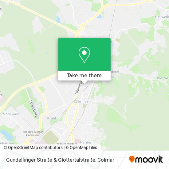 Gundelfinger Straße & Glottertalstraße map