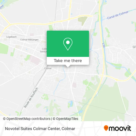 Novotel Suites Colmar Center map