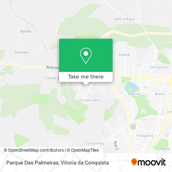 Parque Das Palmeiras map
