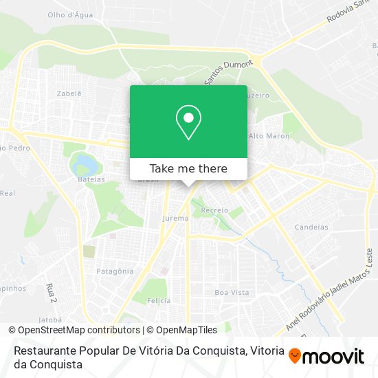 Mapa Restaurante Popular De Vitória Da Conquista