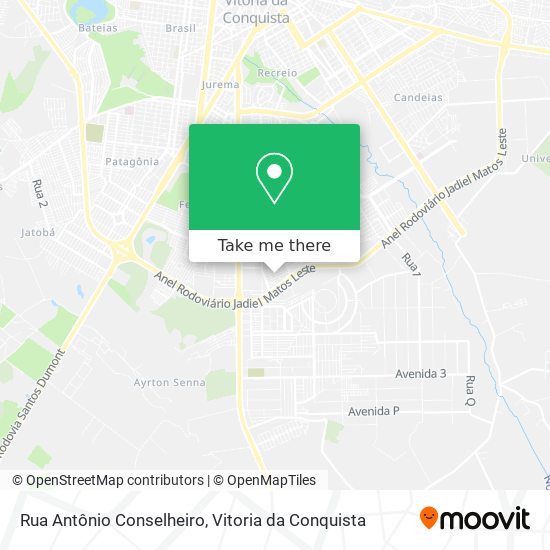 Mapa Rua Antônio Conselheiro