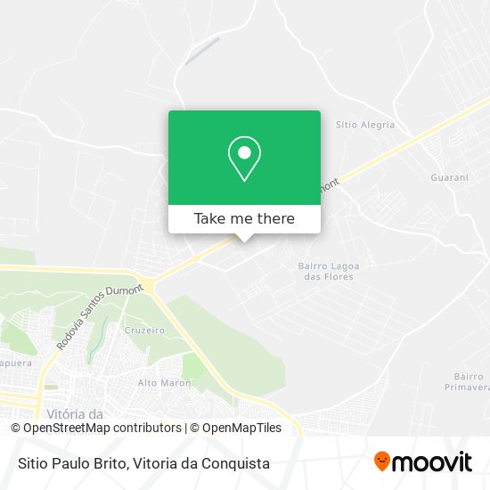 Sitio Paulo Brito map