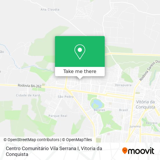 Centro Comunitário Vila Serrana I map