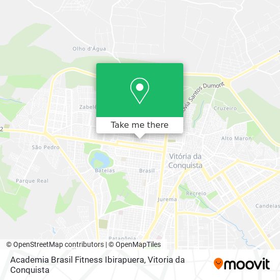 Mapa Academia Brasil Fitness Ibirapuera