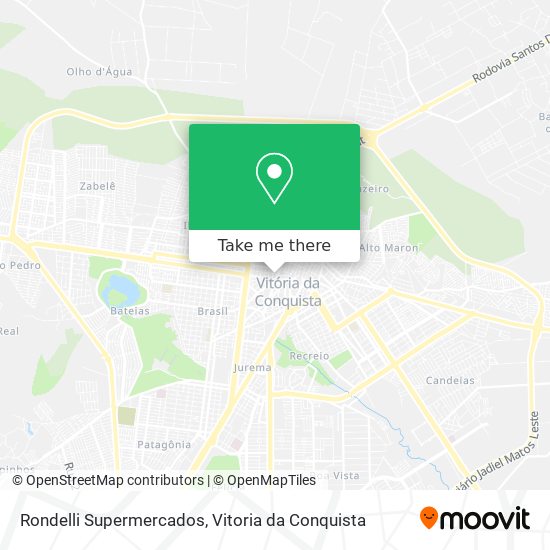 Mapa Rondelli Supermercados