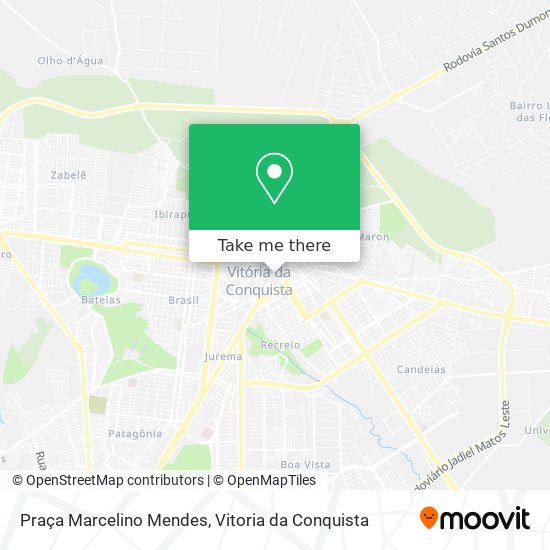 Mapa Praça Marcelino Mendes