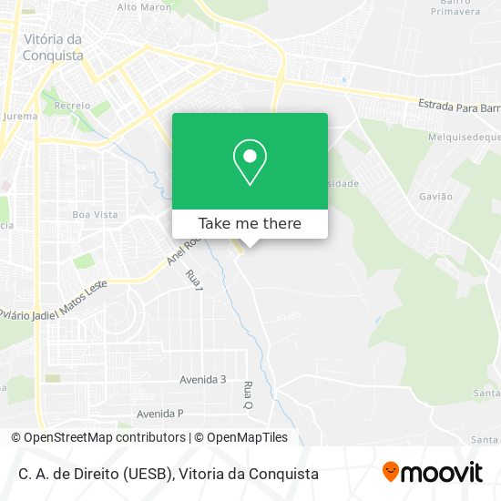 C. A. de Direito (UESB) map