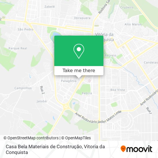 Mapa Casa Bela Materiais de Construção