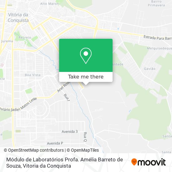 Módulo de Laboratórios Profa. Amélia Barreto de Souza map