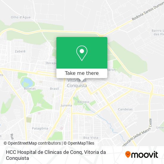 HCC Hospital de Clinicas de Conq map