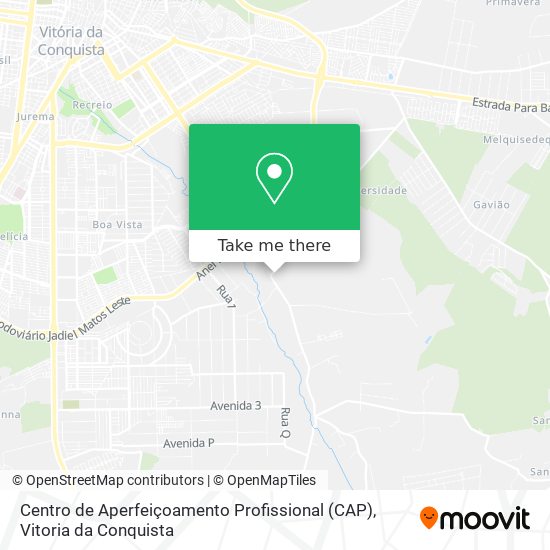 Centro de Aperfeiçoamento Profissional (CAP) map