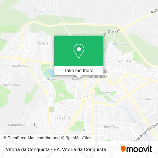 Vitória da Conquista - BA map