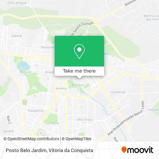 Mapa Posto Belo Jardim