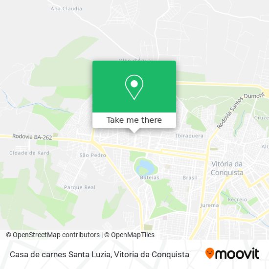 Casa de carnes Santa Luzia map