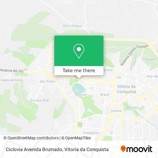 Mapa Ciclovia Avenida Brumado