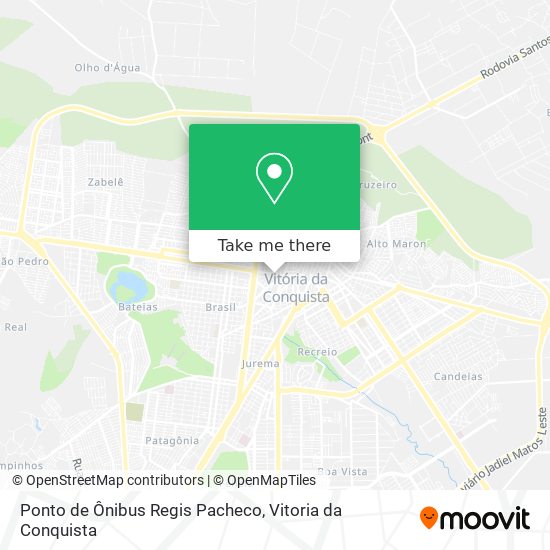 Mapa Ponto de Ônibus Regis Pacheco