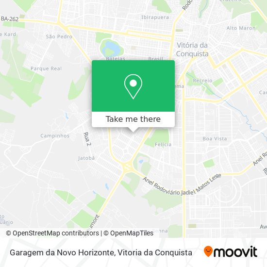 Mapa Garagem da Novo Horizonte