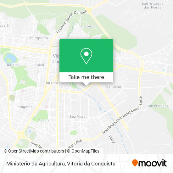 Ministério da Agricultura map