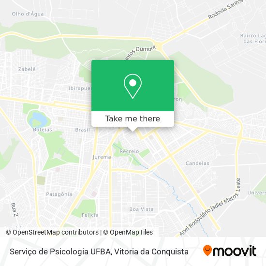 Serviço de Psicologia UFBA map