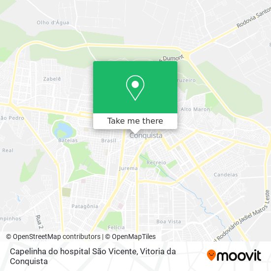 Capelinha do hospital São Vicente map